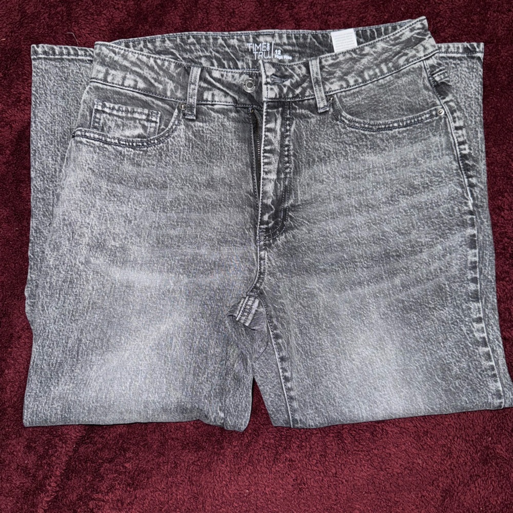 Time and TRU High Rise cropped jeans